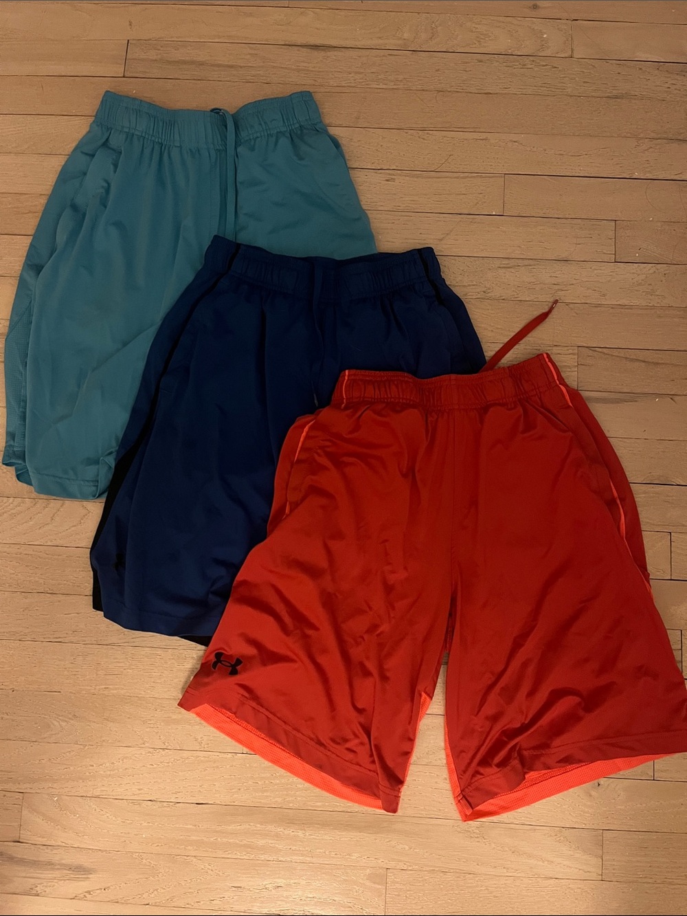Under Armour Men's Athletic Shorts - Red, Navy, Teal